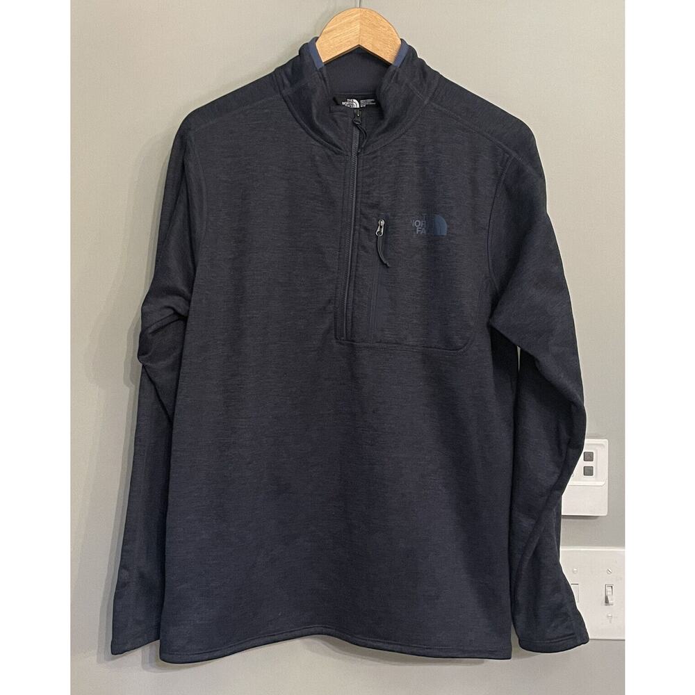 The North Face Sweater Knit Fleece 1/4 Zip Pullover Mock Neck Mens M EUC